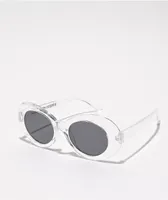 Petals and Peacocks Nevermind Clear Sunglasses