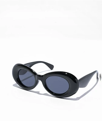 Petals by Petals & Peacocks Nevermind Black Sunglasses