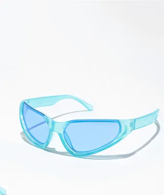 Petals by Petals & Peacocks Outlook Blue Sunglasses