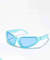 Petals by Petals & Peacocks Outlook Blue Sunglasses