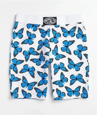 Petals by Petals and Peacocks Butterfly Effect White Bike Shorts