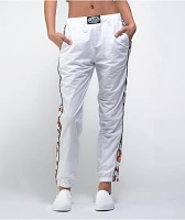 Petals by Petals and Peacocks Butterfly Effect White Track Pants