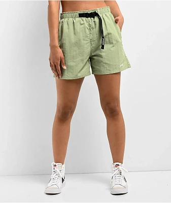 Petals by Petals and Peacocks Cruise Sage Green Tech Shorts