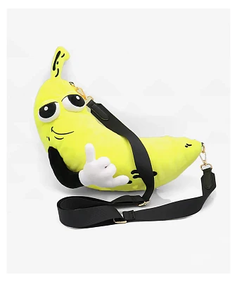 Petty Snacks Peels Plush Crossbody Bag