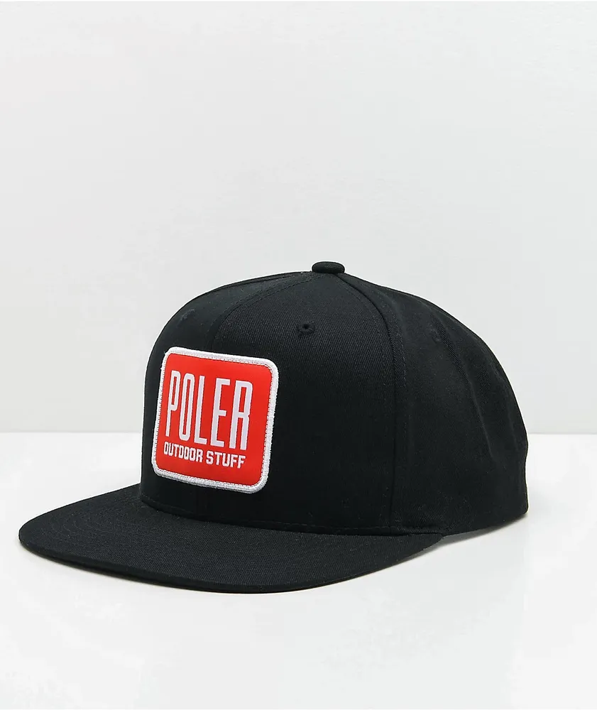 Poler Hype Patch Black Snapback Hat
