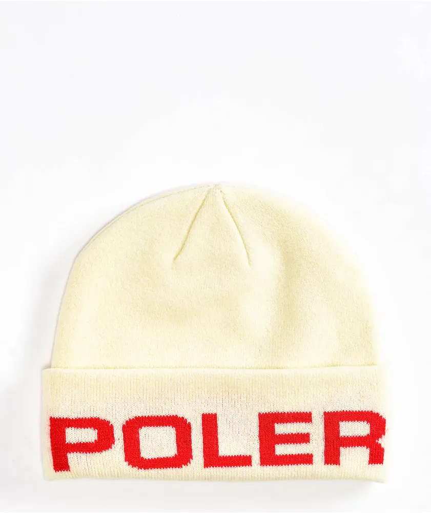 Poler Petrol Cream Beanie