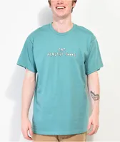 Porous Walker Eat Healthy Foods Teal T-Shirt