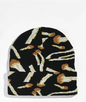 Porous Walker Shrooms Black Beanie