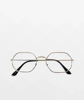 Pretender Gold & Clear Glasses