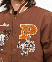 Primitive Badlands Brown Varsity Jacket