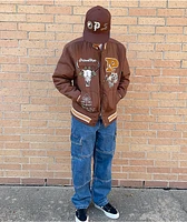Primitive Badlands Brown Varsity Jacket