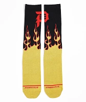Primitive Burnout Black Crew Socks