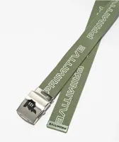 Primitive Euro Sage Green Web Belt