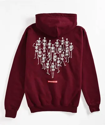 Primitive Kids Bygone Burgundy Hoodie