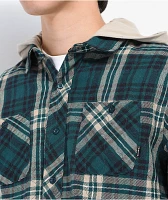 Primitive Layne Green Hooded Flannel Shirt