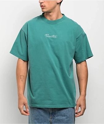 Primitive Mini Nuevo Teal Heavyweight T-Shirt