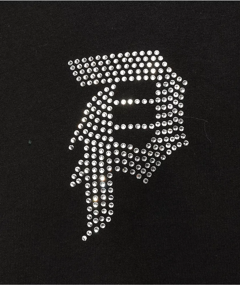 Primitive Rhinestone Dirty P Black T-Shirt