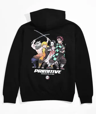 Primitive x Demon Slayer Kids Corp Black Hoodie