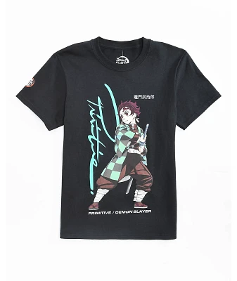 Primitive x Demon Slayer Kids Tanjiro Black T-Shirt