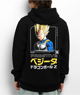 Primitive x Dragon Ball Z Saiyan Prince Black Hoodie