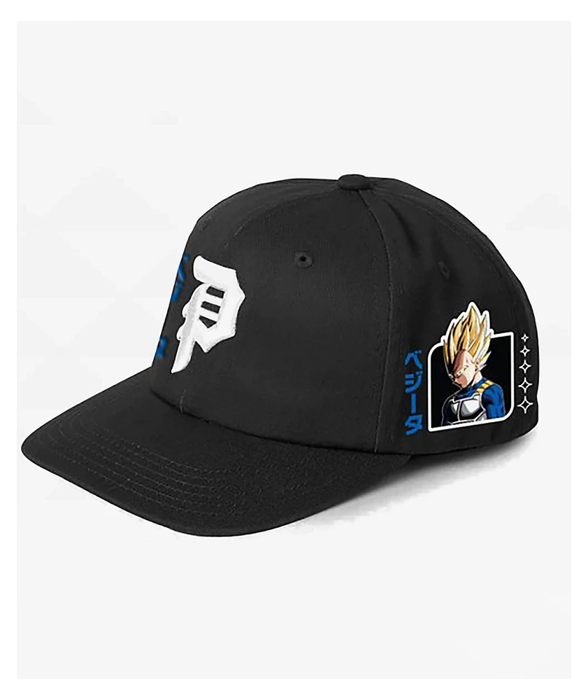 Primitive x Dragon Ball Z Vegeta Black Snapback Hat