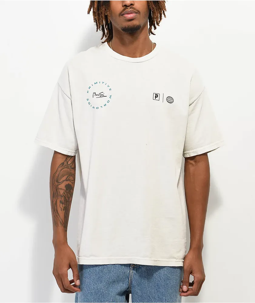 Primitive x Mucha Tour Washed Cream T-Shirt