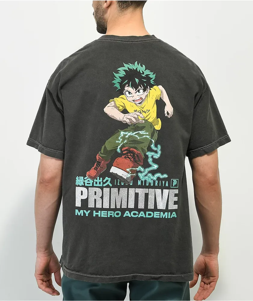 Primitive x My Hero Academia Full Cowl Black Wash T-Shirt
