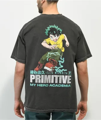 Primitive x My Hero Academia Full Cowl Black Wash T-Shirt