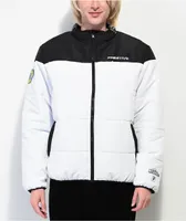 Primitive x My Hero Academia White & Black Puffer Jacket