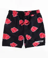 Primitive x Naruto Akatsuki Black Board Shorts