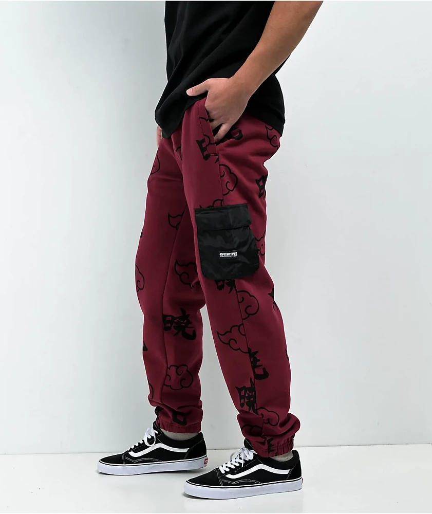 Primitive x Naruto Shippuden Akatsuki Red Sweatpants
