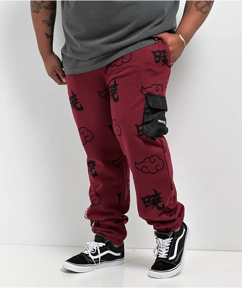 Primitive x Naruto Shippuden Akatsuki Red Sweatpants