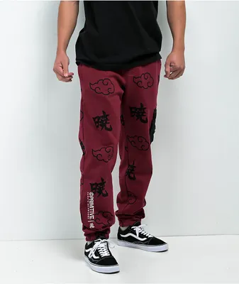 Primitive x Naruto Shippuden Akatsuki Red Sweatpants