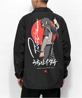 Primitive x Naruto Shippuden Warning Black Coaches Jacket