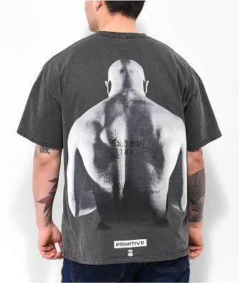 Primitive x Tupac Forever Black Wash T-Shirt