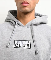 Pro Club Embroidered Logo Grey Hoodie