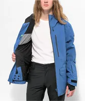 Quicksilver Sammy Carlson Stretch Quest Blue 15K Snowboard Jacket