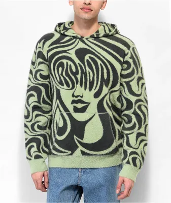 RIPNDIP Beautiful Fomo Green Mohair Hoodie