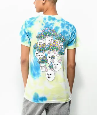 RIPNDIP Boomer Gang Blue & Yellow Tie Dye T-Shirt