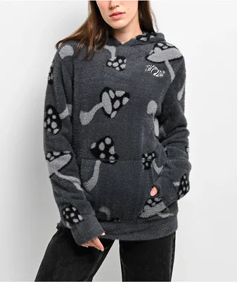 RIPNDIP Euphoria Faux Mohair Grey Hoodie