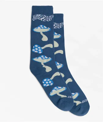 RIPNDIP Euphoria Shroom Blue Crew Socks