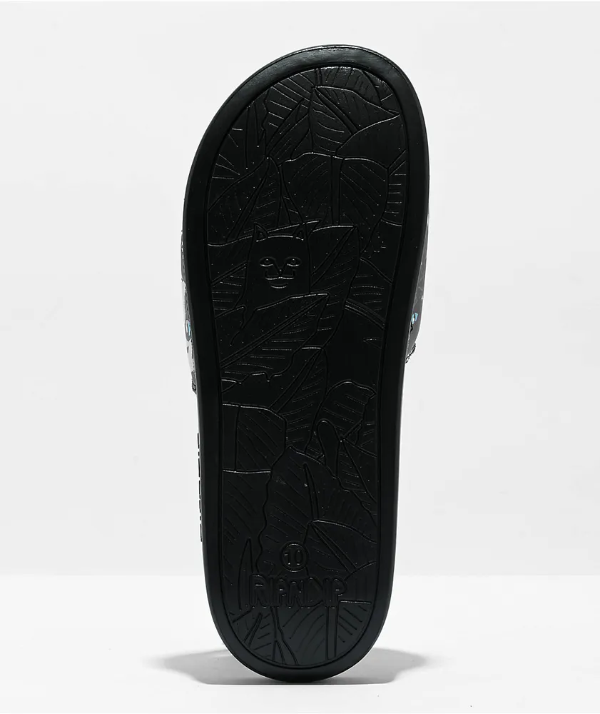 RIPNDIP Family Tree Black Slide Sandals