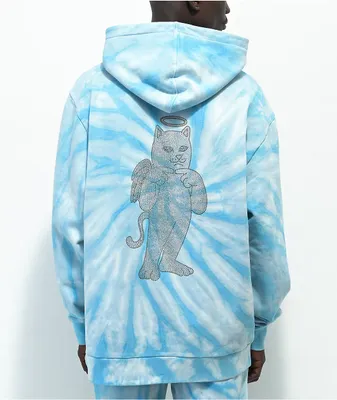 RIPNDIP Heaven Blue Tie Dye Hoodie