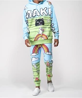 RIPNDIP Let's Make Love Blue & Green Jogger Sweatpants