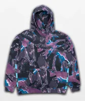 RIPNDIP Light Beam Black & Purple All Over Print Hoodie