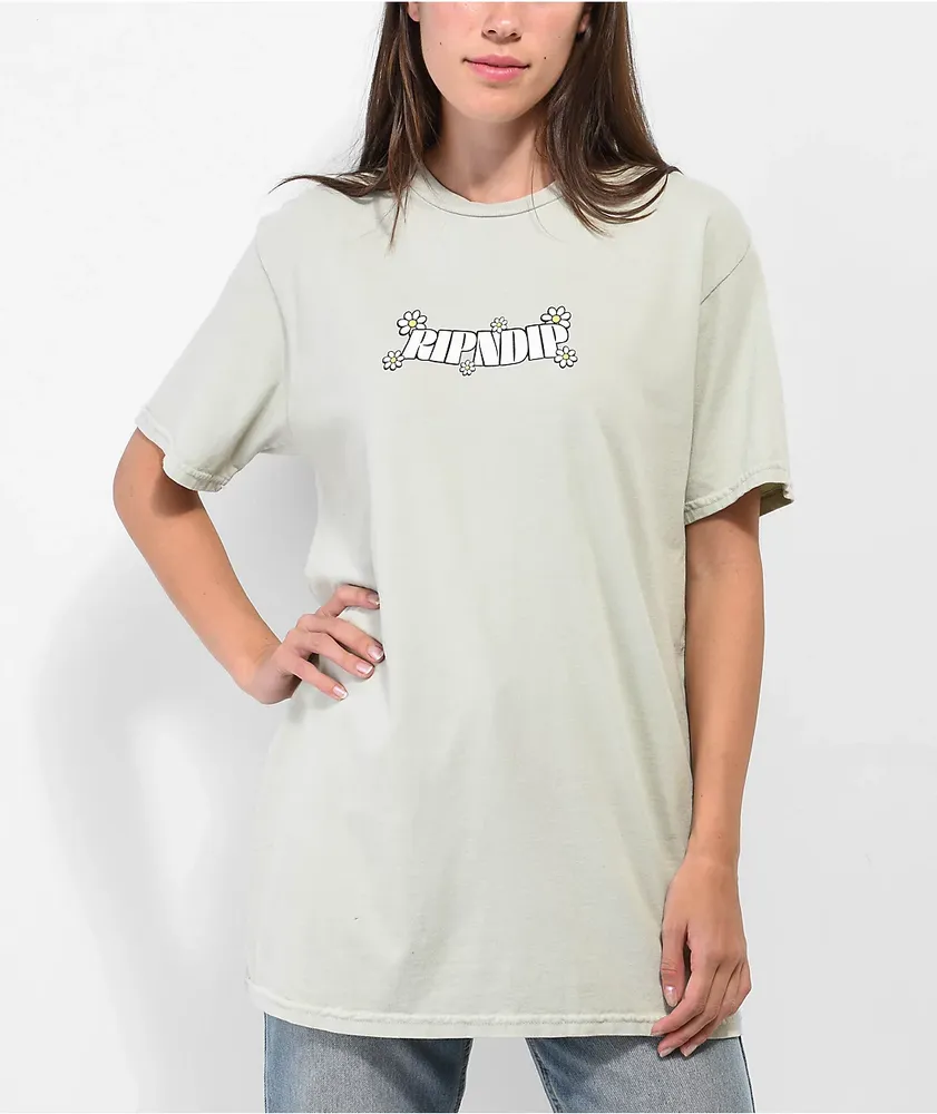 RIPNDIP Looking Glass Sage Green T-Shirt