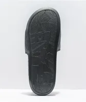 RIPNDIP Lord Nermal Black & Blue Flame Slide Sandals