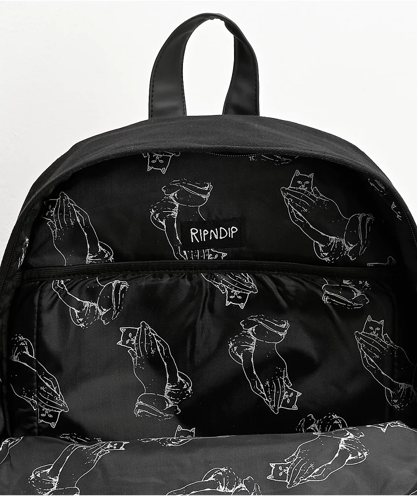 RIPNDIP Lord Nermal Black Backpack