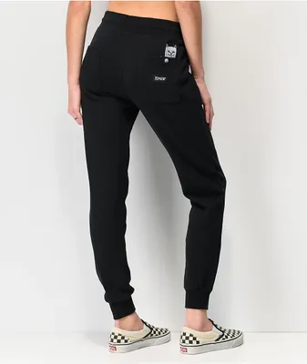RIPNDIP Lord Nermal Black Jogger Sweatpants