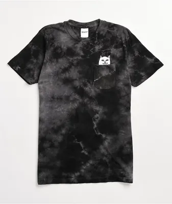 RIPNDIP Lord Nermal Black Tie Dye T-Shirt